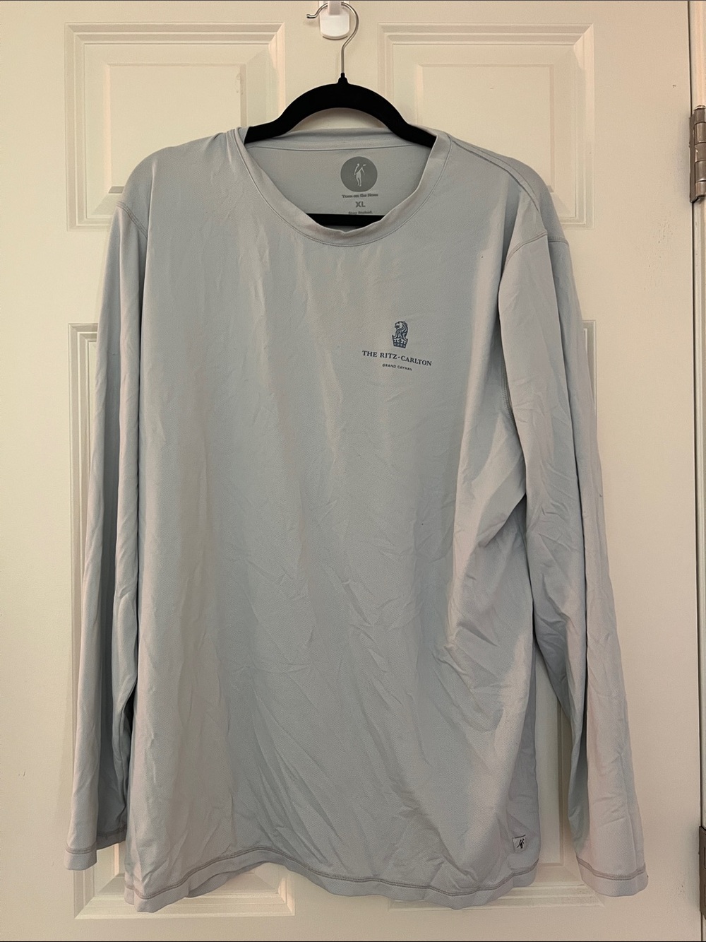 The Ritz-Carlton Grand Cayman Men’s Long Sleeve Crew Neck Shirt — Light Blue